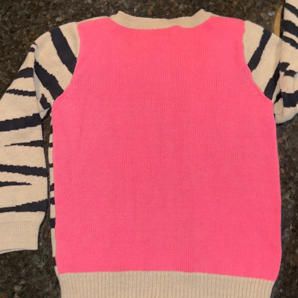 Toddler girls 5T zip-up stylish chic sweater - Picture 5 of 6